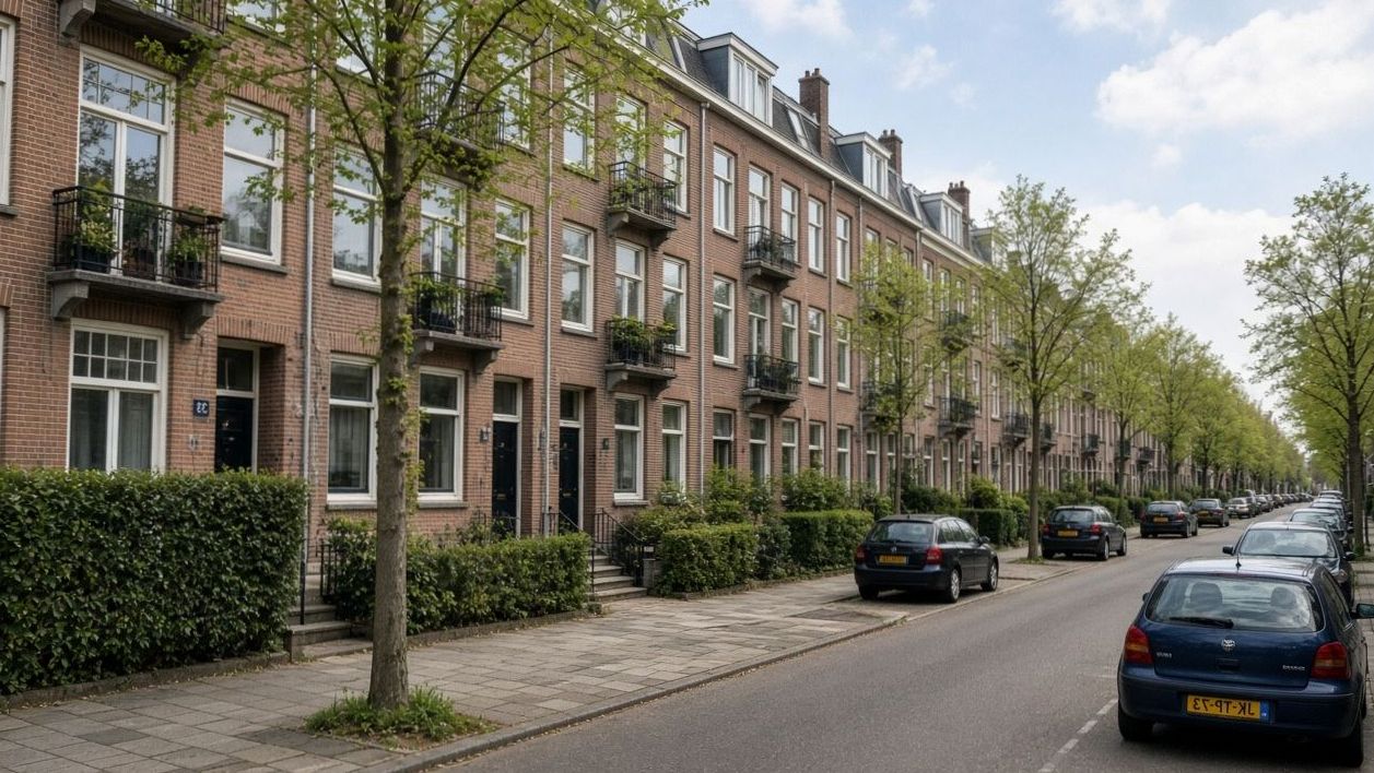 Vrijburg in Amsterdam 1068 PP, rustige woonbuurt overdag